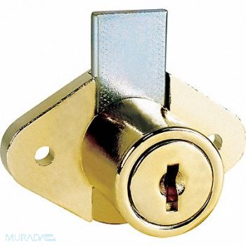 COMPX NATIONAL Cabinet Drawer Dead Bolt Lock Gld Diamon, 4TYG9