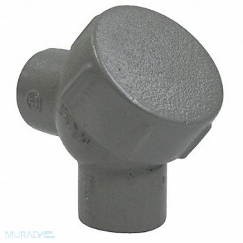 HUBBELL KILLARK Capped Elbow Iron Trade Size 1 1/2in, 4TZL8