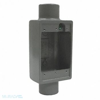 HUBBELL KILLARK Weatherproof Box 6.38 L 1 in Hub Alum, 4TZU1