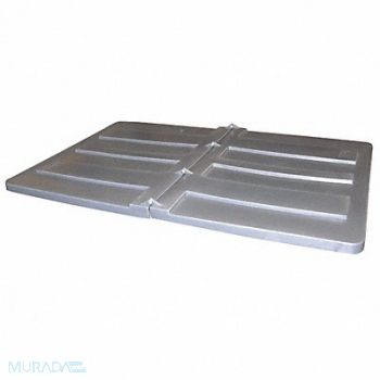 GRAINGER APPROVED Tilt Truck Lid Gray Fits 59-2/5 cu ft., 4UCE7