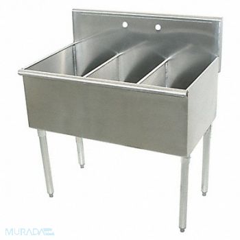 ADVANCE TABCO Scullery Sink Rect 36 x21 x14, 4UDH4