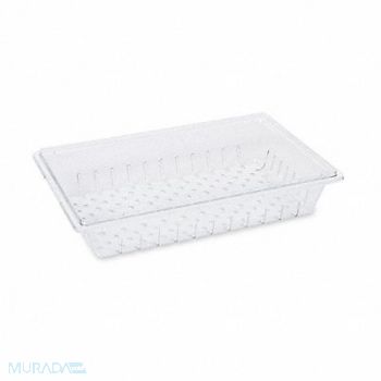 RUBBERMAID COMMERCIAL PRODUCTS Colander/Drain Tray Clear, 4UEH2