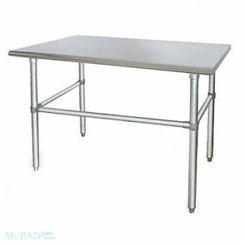 GRAINGER APPROVED Fixed Work Table SS 60 W 30 D, 4UEK3
