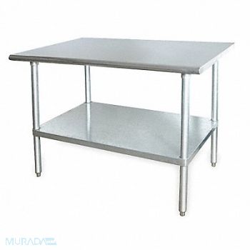 GRAINGER APPROVED Fixed Work Table SS 60 W 30 D, 4UEK4