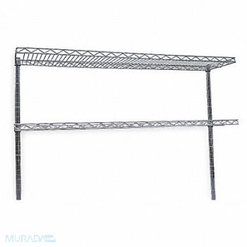 GRAINGER APPROVED Cantilever Shelf W 48 In D 12 In SS, 4UEN7