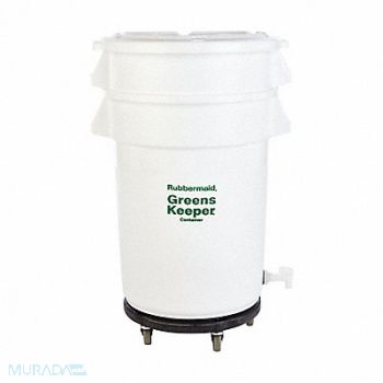 RUBBERMAID COMMERCIAL PRODUCTS Container Includes Base Lid and Dolly, 4UEY8