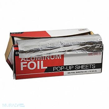 GRAINGER APPROVED Foil Sheet Aluminum 12 in Roll L PK500, 4UGH7