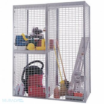 FOLDING GUARD StrgLckrAO 90 x48 x48 1opng 2Dr 2SD Pnl, 9R321