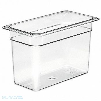 CAMBRO Food Pan Third Size Clear PK6, 4UJU7