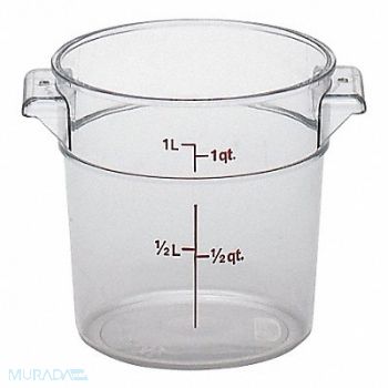 CAMBRO Round Contain Use Lid 4UKA8 PK12, 4UJZ9