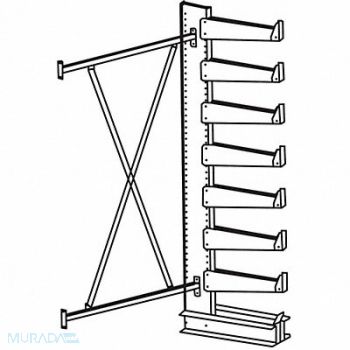 JARKE Cntlvr Rk 21 1/4 inx84 inx74 3/4 in AdOn, 4UK93