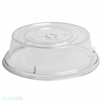 CAMBRO Plate Covers Dia 9-1/8 In Clear PK12, 4UKL9