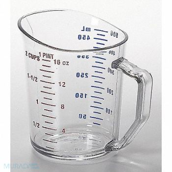 CAMBRO Liquid Measuring Cup 1 Pint Clear PK12, 6ZEN7