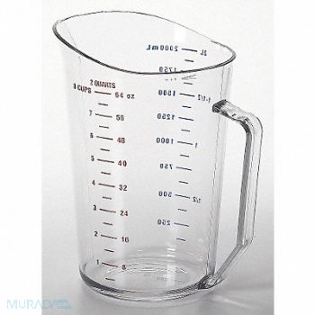 CAMBRO Liquid Measuring Cup 2 Qt. Clear PK12, 6ZEN9