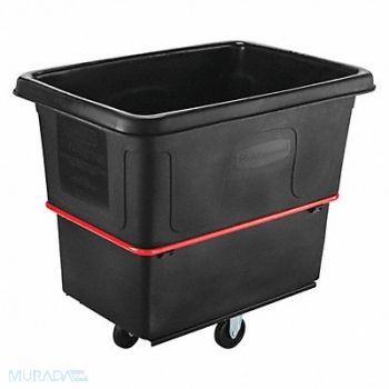 RUBBERMAID COMMERCIAL PRODUCTS Cube Truck HDPE Black 16.0 cu ft., 4UR39