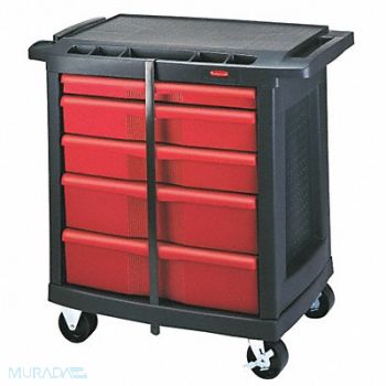 RUBBERMAID COMMERCIAL PRODUCTS Mobile Cab Bench Plstc 32-5/8 W, 4UR44