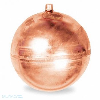 WATTS Float Ball Round Copper 8 In, 4UV76