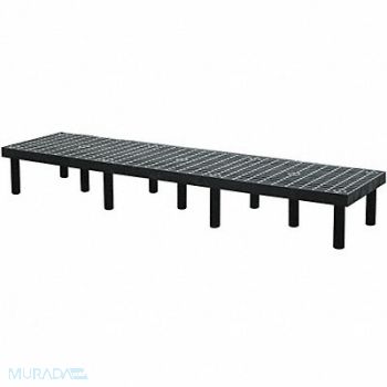 STRUCTURAL PLASTICS Dunnage Rack 1400 lb HDPE 96 W x 24 D, 4UW58