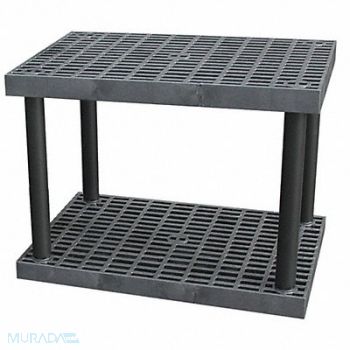 STRUCTURAL PLASTICS Plstc Shelf 24inx27inx36inShlfLdCp 250lb, 4UX43