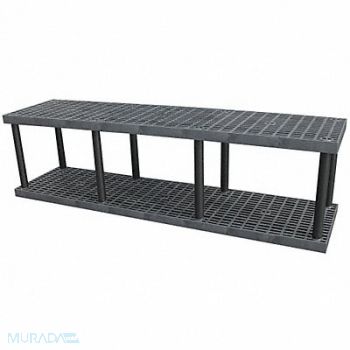 STRUCTURAL PLASTICS Plstc Shelf 24inx27inx96inShlfLdCp 675lb, 4UX51