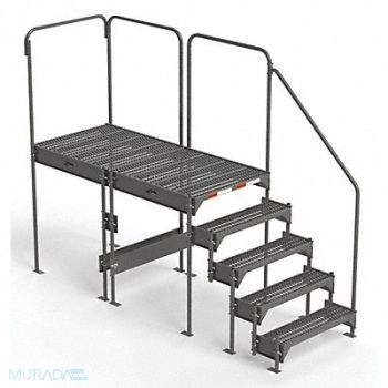 EGA Custom Wk Pltfrm Stl 42 to 45 in H, 4UYE5