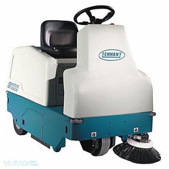 TENNANT Ride On Sweeper Plastic 3 cu ft., 4VDW8