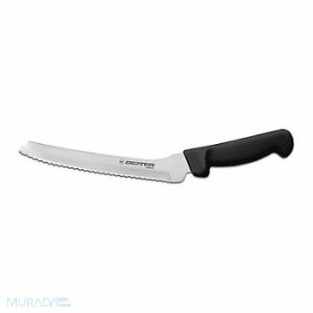 DEXTER RUSSELL Bread Slicer Offset 8 In Scalloped Black, 4VEA6