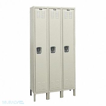 HALLOWELL Wrdrb Lckr 1x3Lckr Tan 78 x36 x15 Assm, 4VEG4