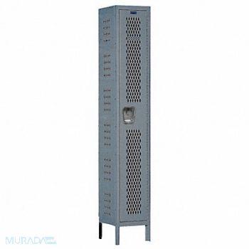 HALLOWELL Lckr 1x1Lckr Drk Gry 78 x12 x12 Assm, 4VEK2