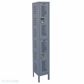 HALLOWELL Lckr 2x1Lckr Drk Gry 78 x12 x15 Assm, 4VEL1