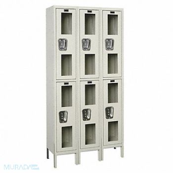 HALLOWELL Lckr 2x3Lckr Tan 78 x36 x15 UnAssm, 4VEY2