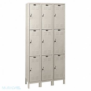 GRAINGER APPROVED Lckr 3x3Lckr Tan 78 x36 x12 UnAssm, 4VFE6