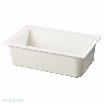 CARLISLE Full Size Food Pan 15 Qt Cap White, 4VMK8