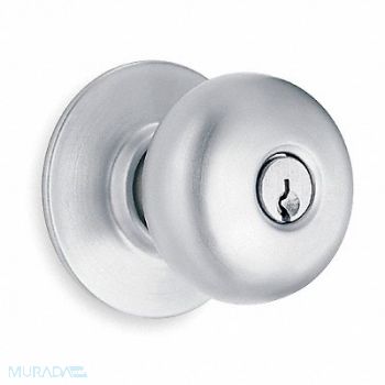 SCHLAGE Ply Knob Storeroom Lock SatinChrome C123, 36Z026