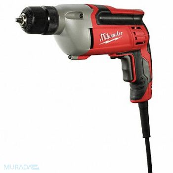 MILWAUKEE Drill Corded Pistol Grip 3/8 in 2800 RPM, 4VYZ3