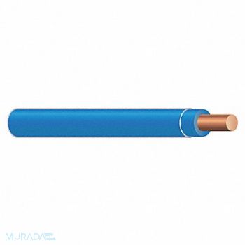 SOUTHWIRE Building Wire 12AWG THHN Sld Blu 500ft, 4W196