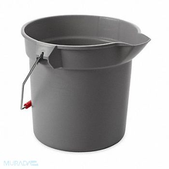 RUBBERMAID COMMERCIAL PRODUCTS Bucket 2 1/2 gal Gray, 4W246