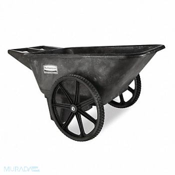 RUBBERMAID COMMERCIAL PRODUCTS Wheelbarrow 7-1/2 cu ft., 4W504