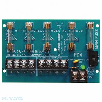 ALTRONIX Power Dist Module 4 Output Fuse, 4WAJ2