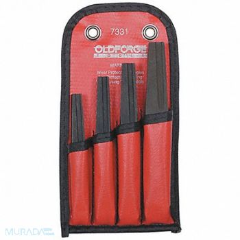 MAYHEW Screw Extractor Set 4pc HSS Pouch, 4WMD6
