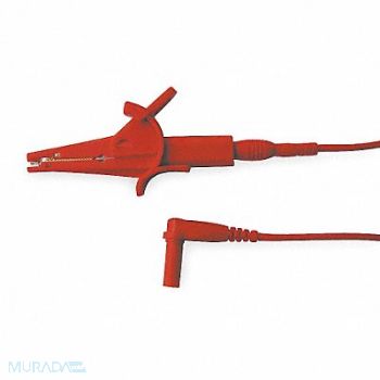 GRAINGER APPROVED Alligator Clip Test Lead 36 In Red, 4WPZ6