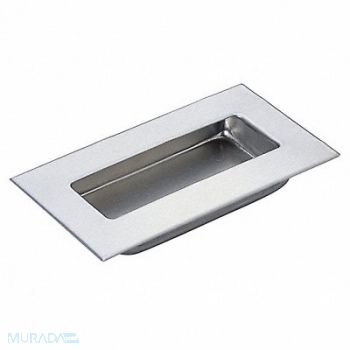 GRAINGER APPROVED Recessed Pull Handle 304 Stainless Steel, 4WRL8