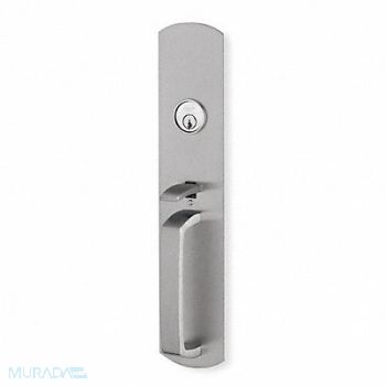 VON DUPRIN Escutcheon Pull w/Lock and Thumbpiece, 4WY64