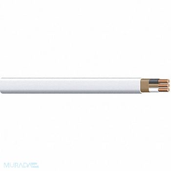 ROMEX Nonmetallic Cbl 2 w/Gnd 14AWG Wht 250ft, 4WZT4