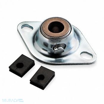 DAYTON 2 Bolt Flng Brg Plain Sleeve 1/2in Bore, 4X815