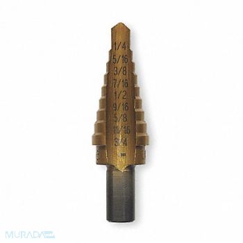 IRWIN Step Drill Bit HSS 9 Sizes 1/4-3/4 In., 4XK68