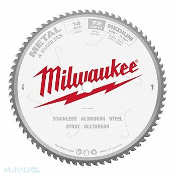 MILWAUKEE Circular Saw Blade Blade Dia 14 in., 4YE36