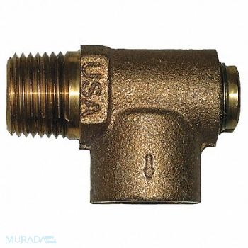 CAMPBELL Nonadjustable Relief Valve 1/2 In 75 psi, 4YFC4