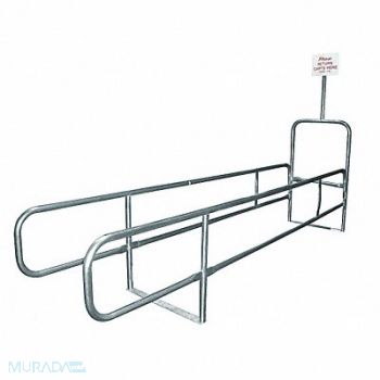 GRAINGER APPROVED Cart Corral Single Wide 168 x 32, 4YFD7