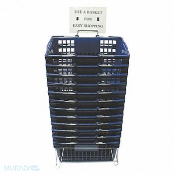 GRAINGER APPROVED G1931 Hand Basket Blue 8 5/8 in PK12, 4YFF3